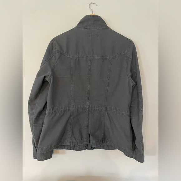2/$20 Vintage Merona Grey Military Coat. Unisex. Size Medium.Light weight casual - Picture 3 of 6